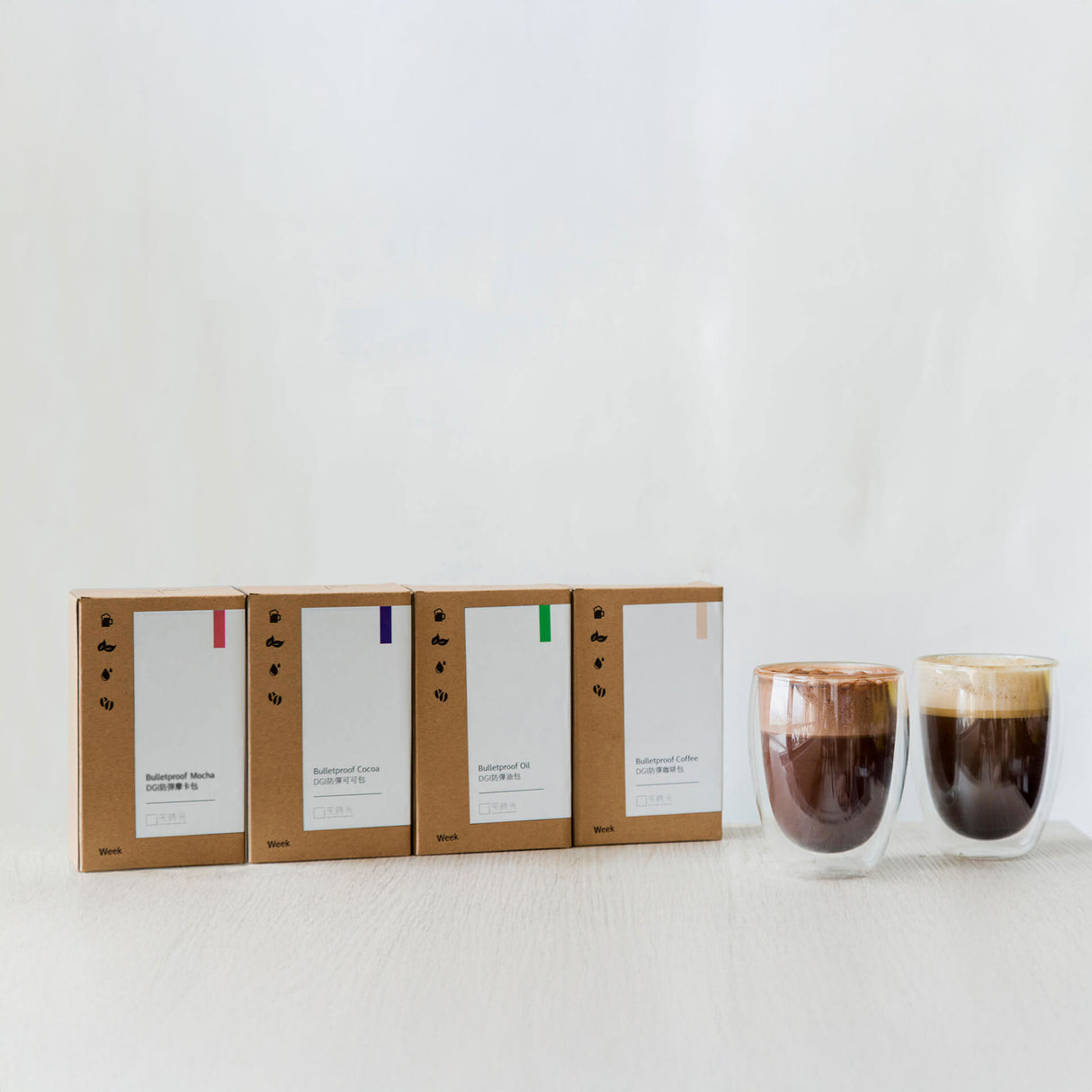 油包式防彈嚐鮮體驗組-4種口味(奶油咖啡、奶油可可、奶油油包、奶油摩卡各1包)-宅時光